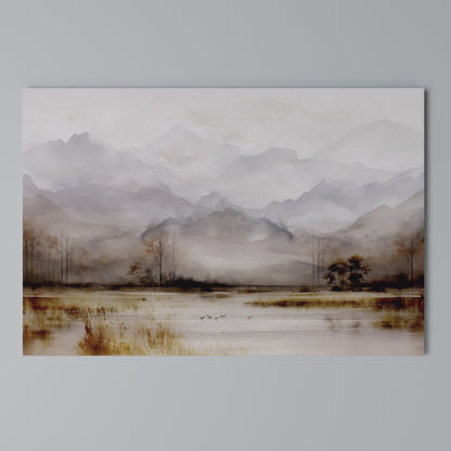 MISTY HORIZONS UNVEILED Horizontal Canvas Print