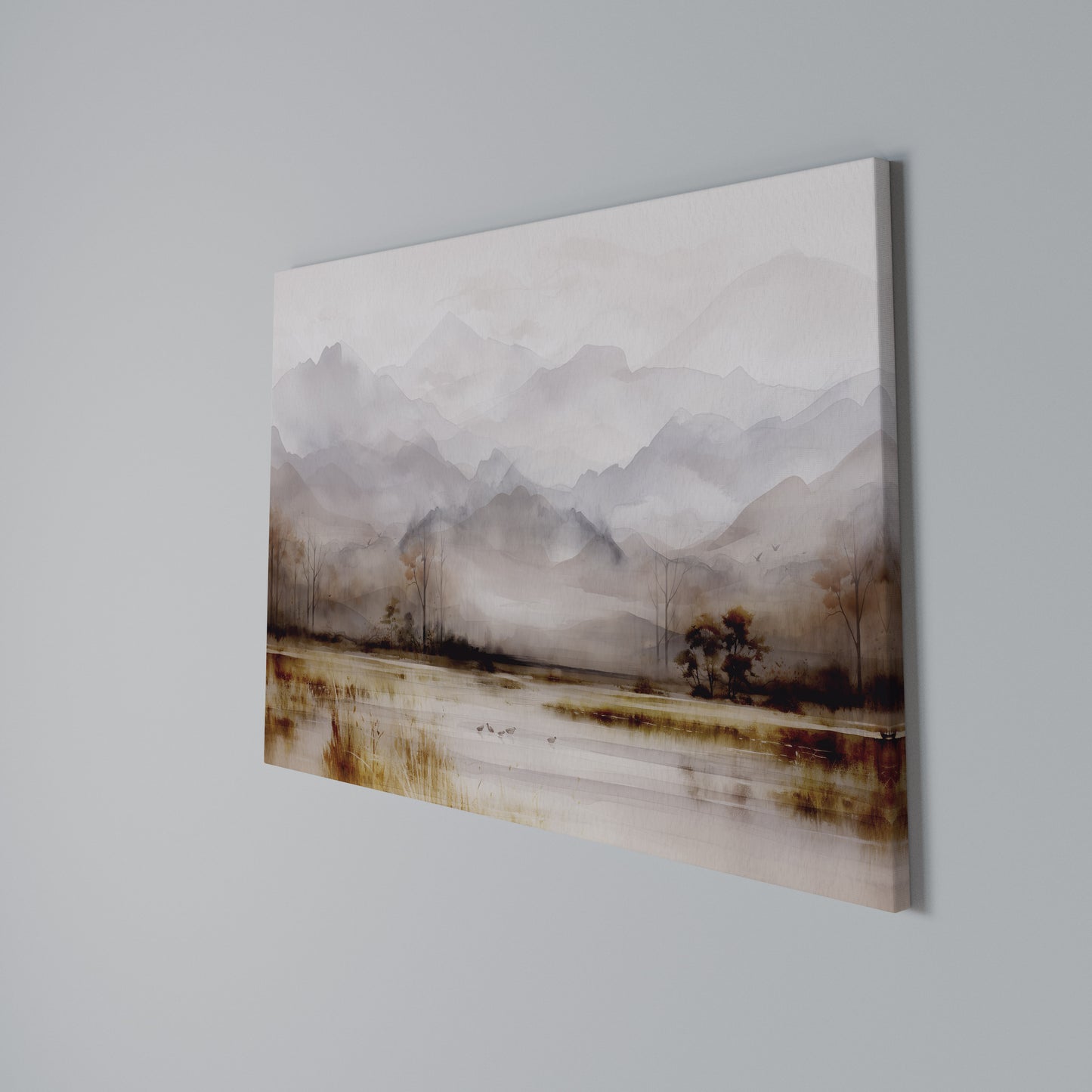 MISTY HORIZONS UNVEILED Horizontal Canvas Print