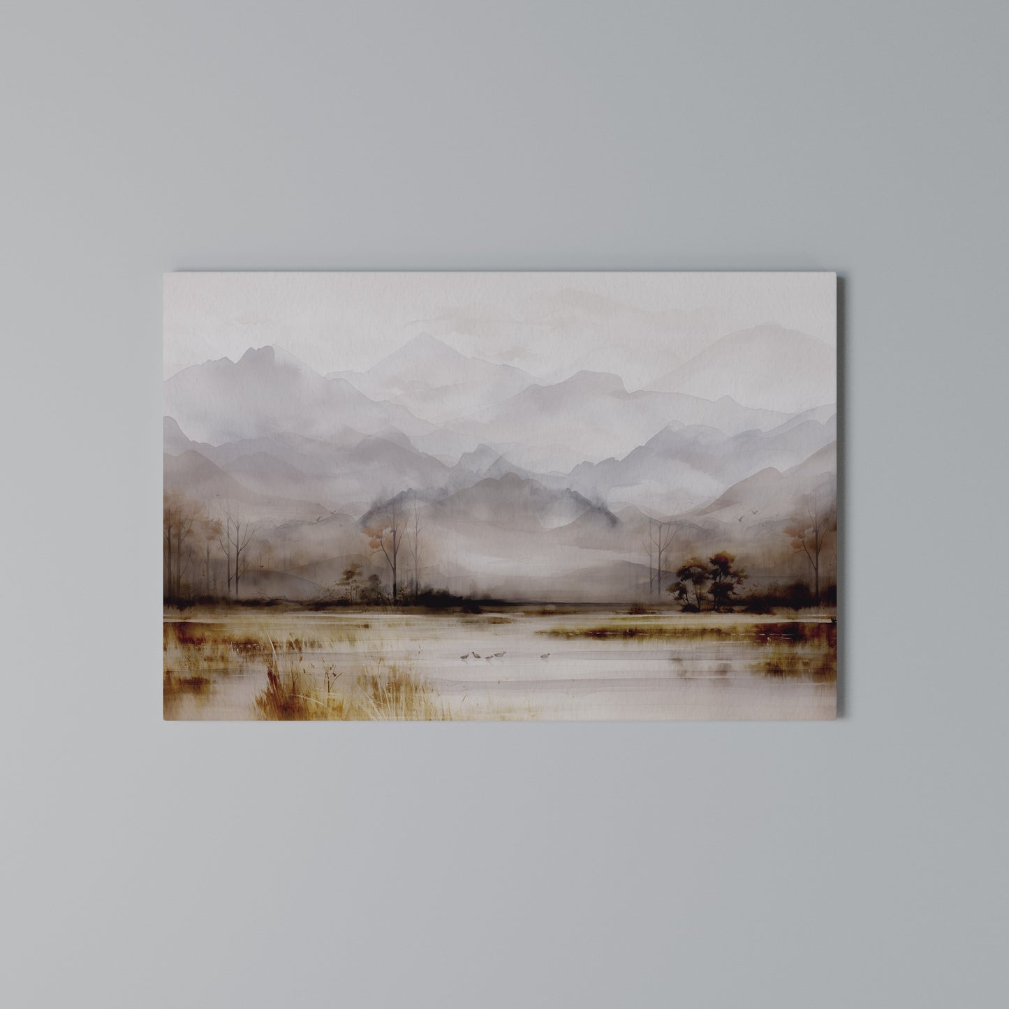 MISTY HORIZONS UNVEILED Horizontal Canvas Print
