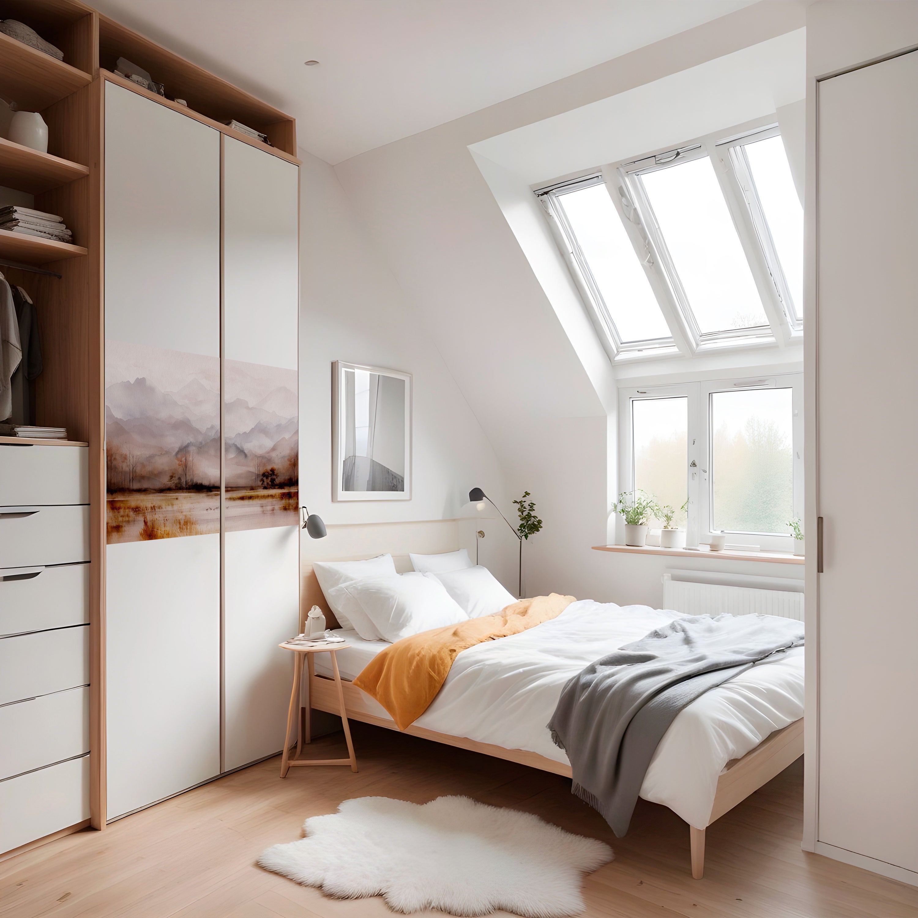 MISTY HORIZONS UNVEILED Peel and Stick Horizontal Poster