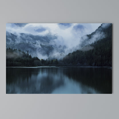 MYSTICAL MIST REFLECTIONS Horizontal Canvas Print