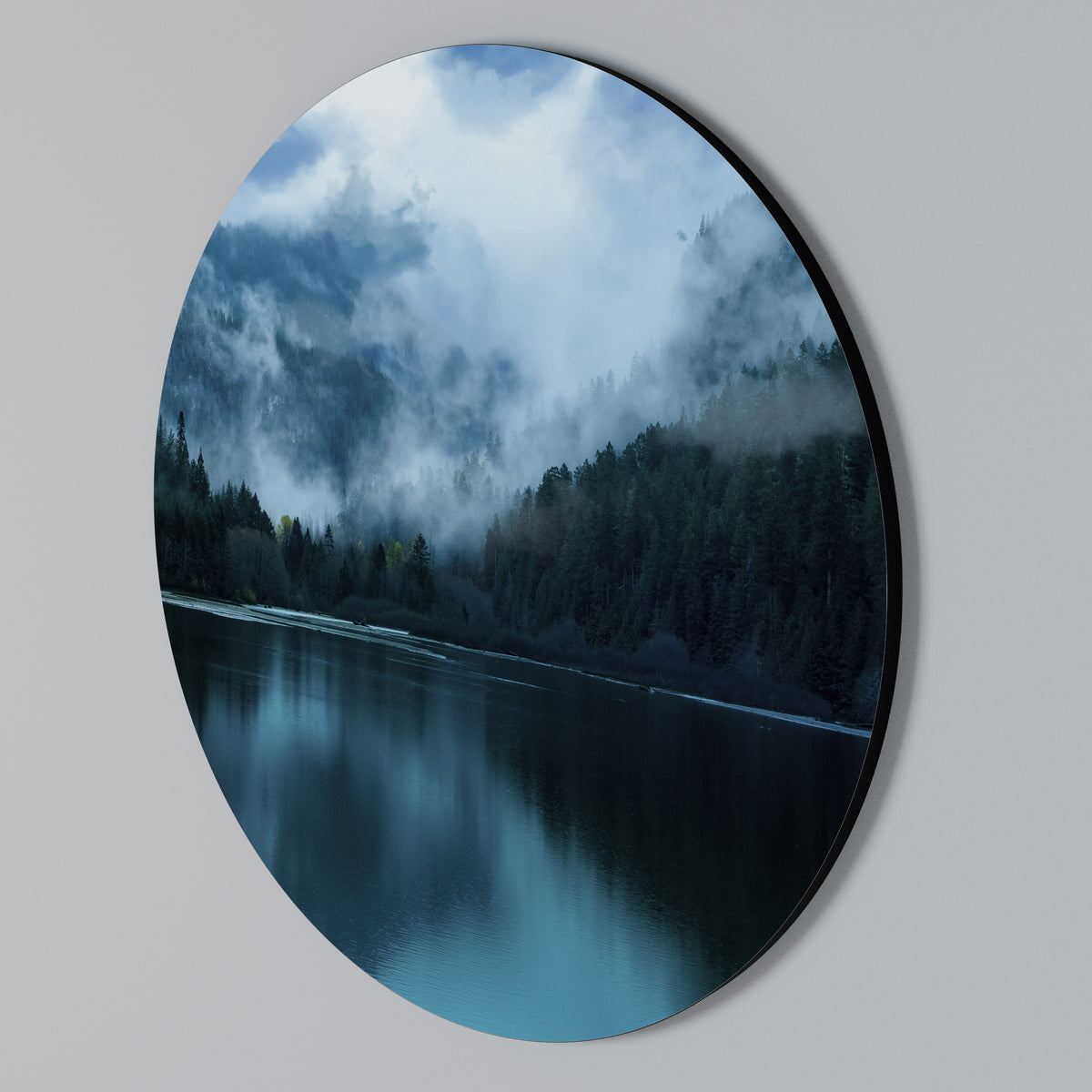 MYSTICAL MIST REFLECTIONS Arte de Parede Redonda