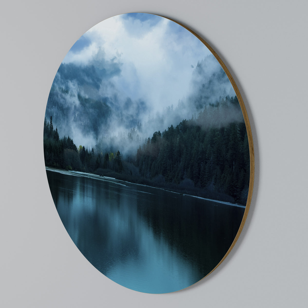 MYSTICAL MIST REFLECTIONS Arte de Parede Redonda