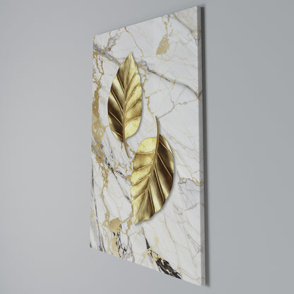 MARBLE MEETS NATURE Quadro em tela vertical