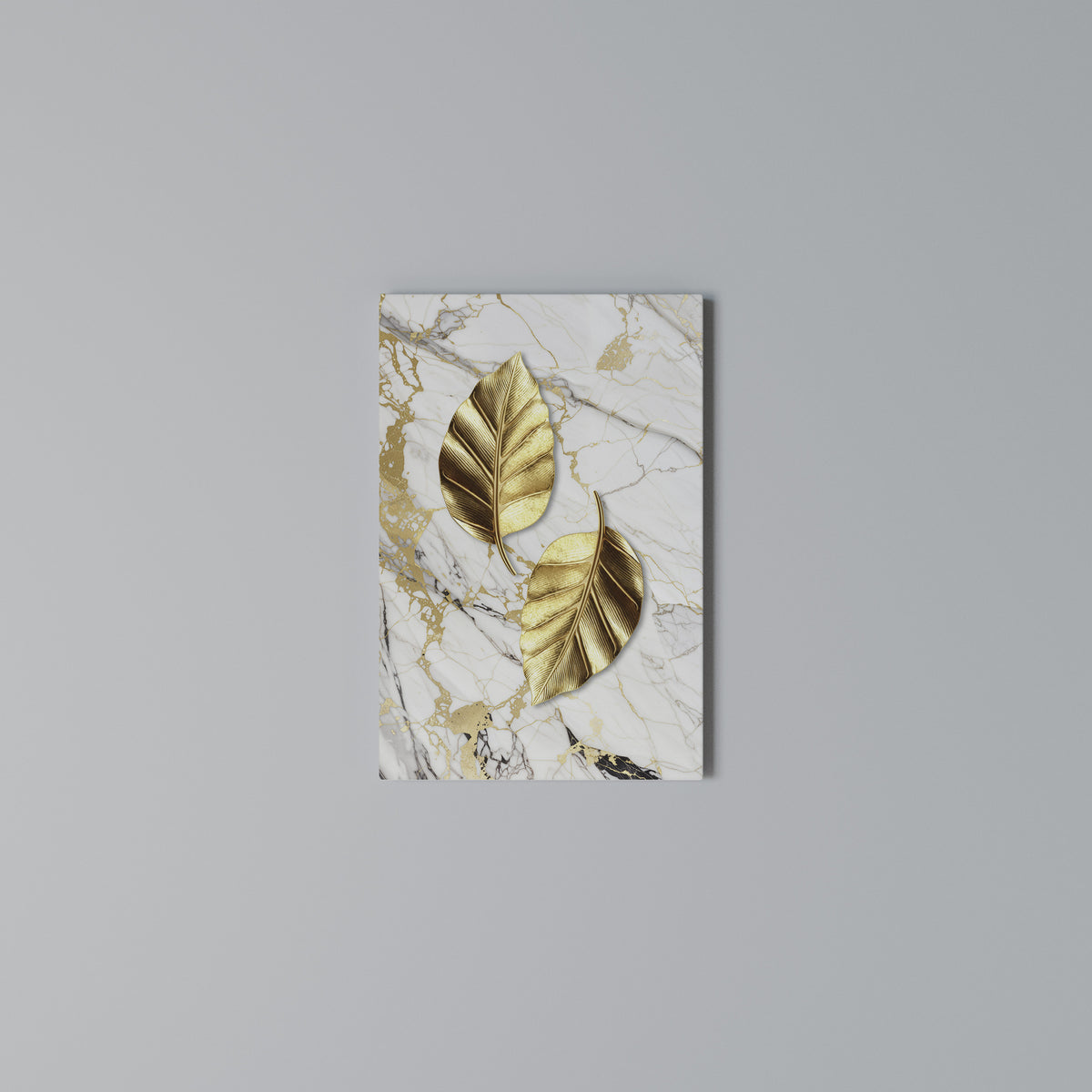 MARBLE MEETS NATURE Quadro em tela vertical