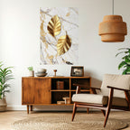 MARBLE MEETS NATURE Peel and Stick Vertical Poster