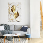 MARBLE MEETS NATURE Peel and Stick Vertical Poster