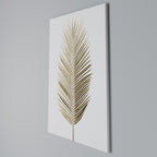 GOLDEN PALM ELEGANCE Quadro em tela vertical