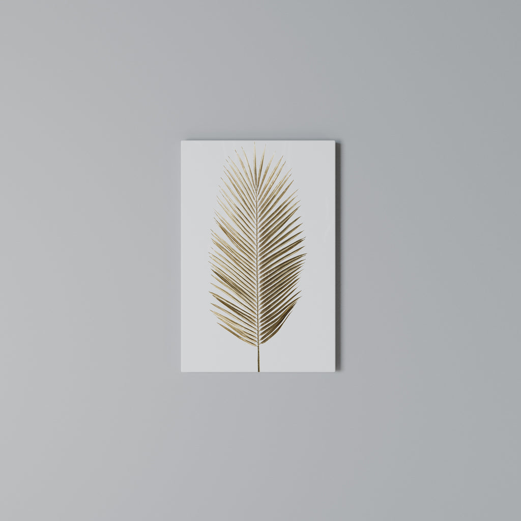 GOLDEN PALM ELEGANCE Quadro em tela vertical