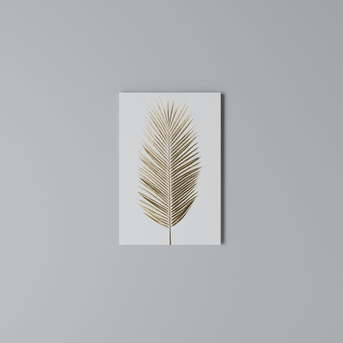 GOLDEN PALM ELEGANCE Quadro em tela vertical