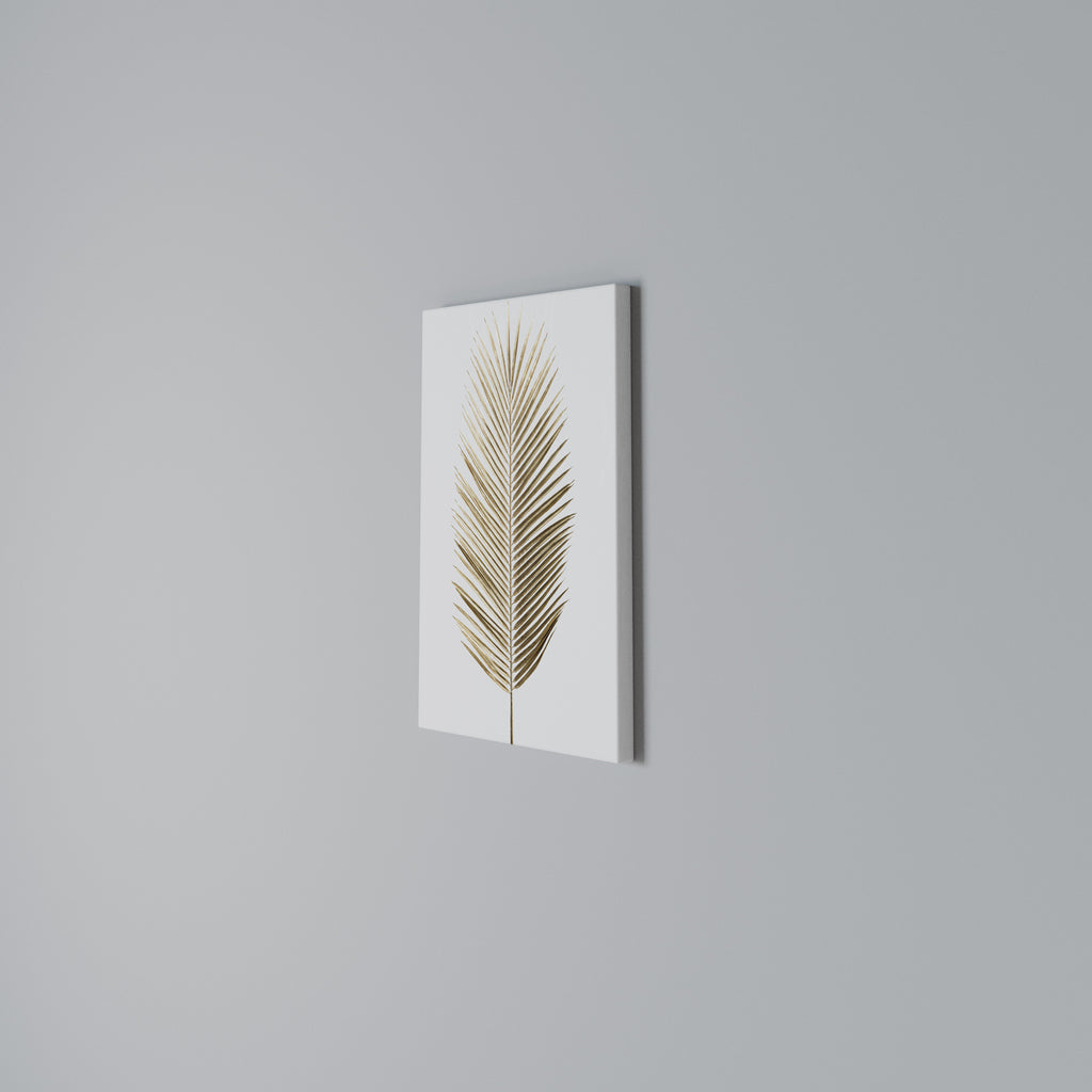 GOLDEN PALM ELEGANCE Quadro em tela vertical