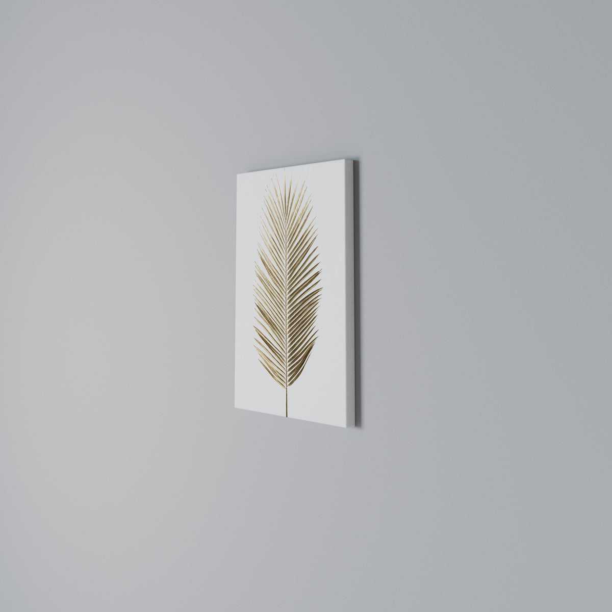 GOLDEN PALM ELEGANCE Quadro em tela vertical