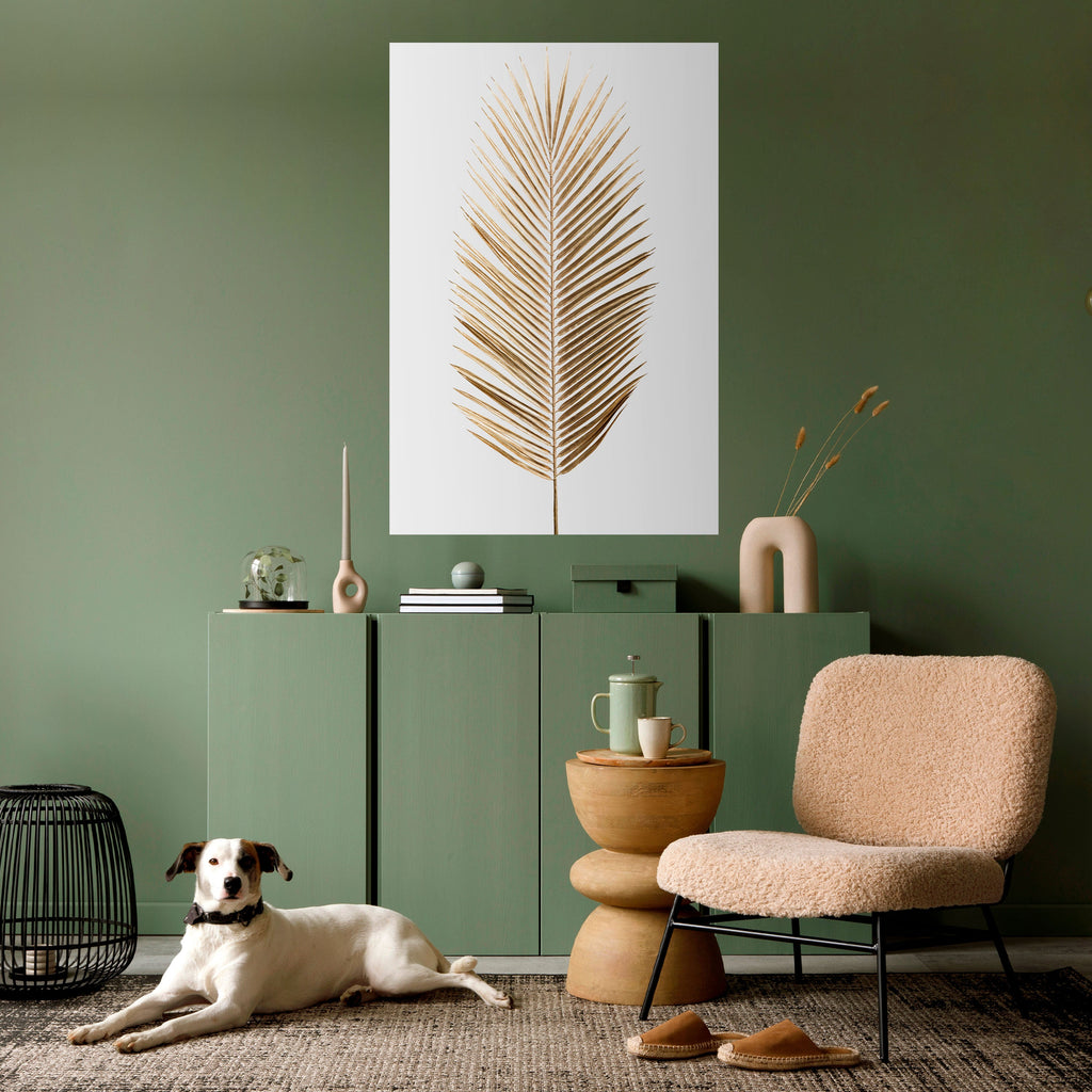GOLDEN PALM ELEGANCE Poster Vertical Autocolante