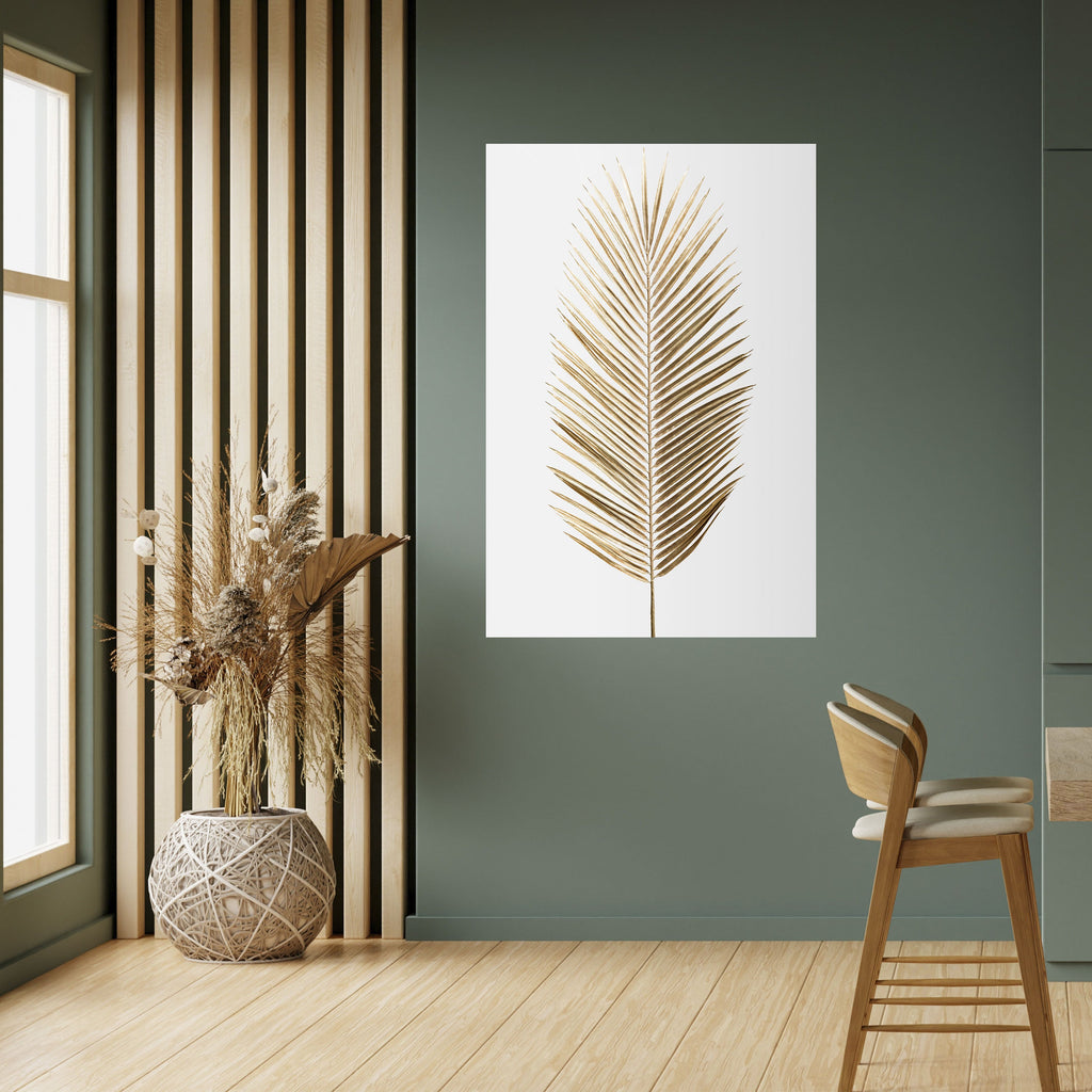GOLDEN PALM ELEGANCE Poster Vertical Autocolante