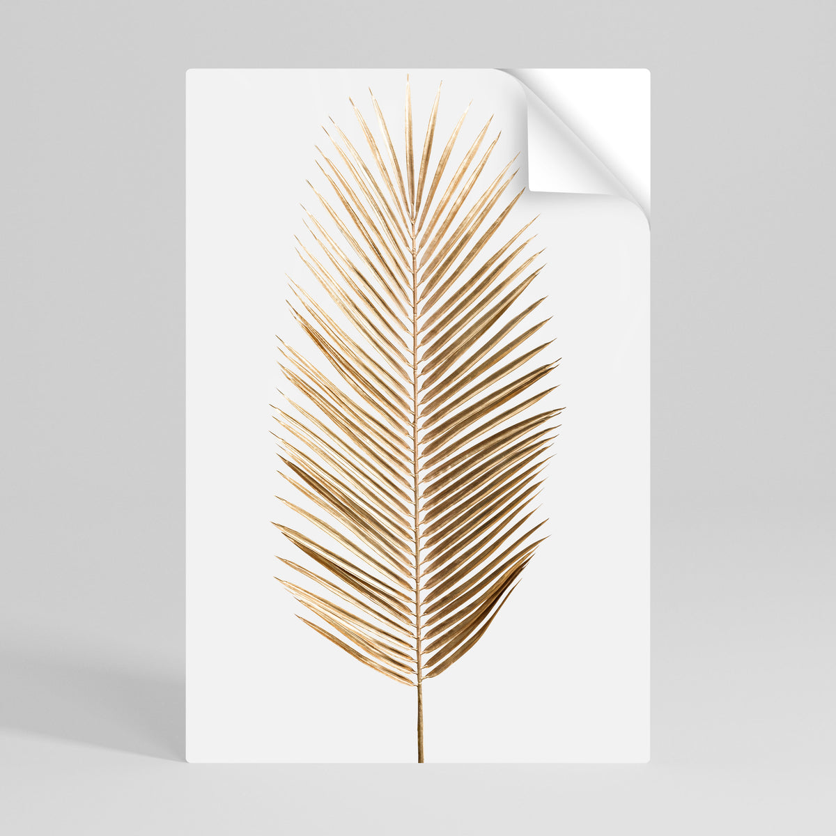GOLDEN PALM ELEGANCE Póster Autocolante Vertical