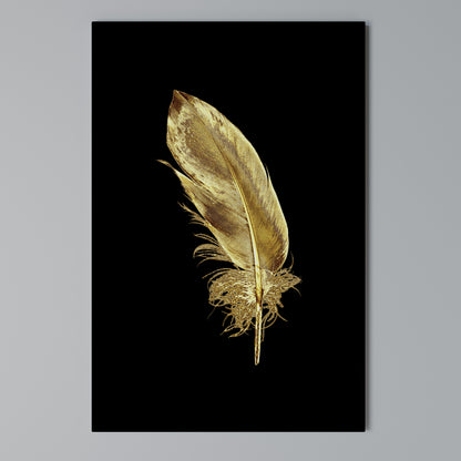 SHIMMERING FEATHER GRACE Quadro em tela vertical