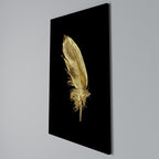 SHIMMERING FEATHER GRACE Quadro em tela vertical