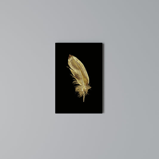 SHIMMERING FEATHER GRACE Quadro em tela vertical