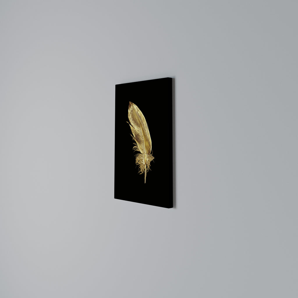 SHIMMERING FEATHER GRACE Quadro em tela vertical