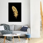 SHIMMERING FEATHER GRACE Poster Vertical Autocolante