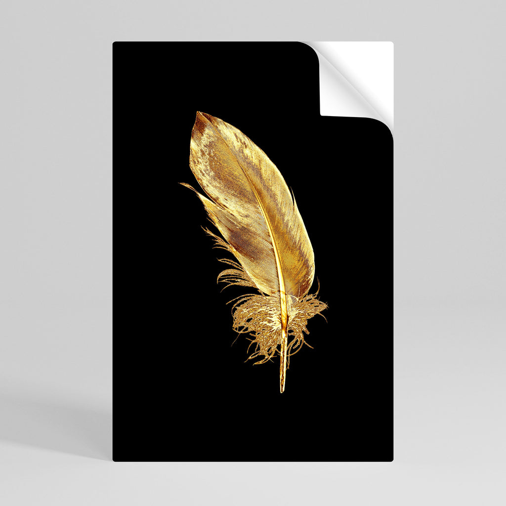 SHIMMERING FEATHER GRACE Poster Vertical Autocolante