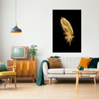 SHIMMERING FEATHER GRACE Poster Vertical Autocolante