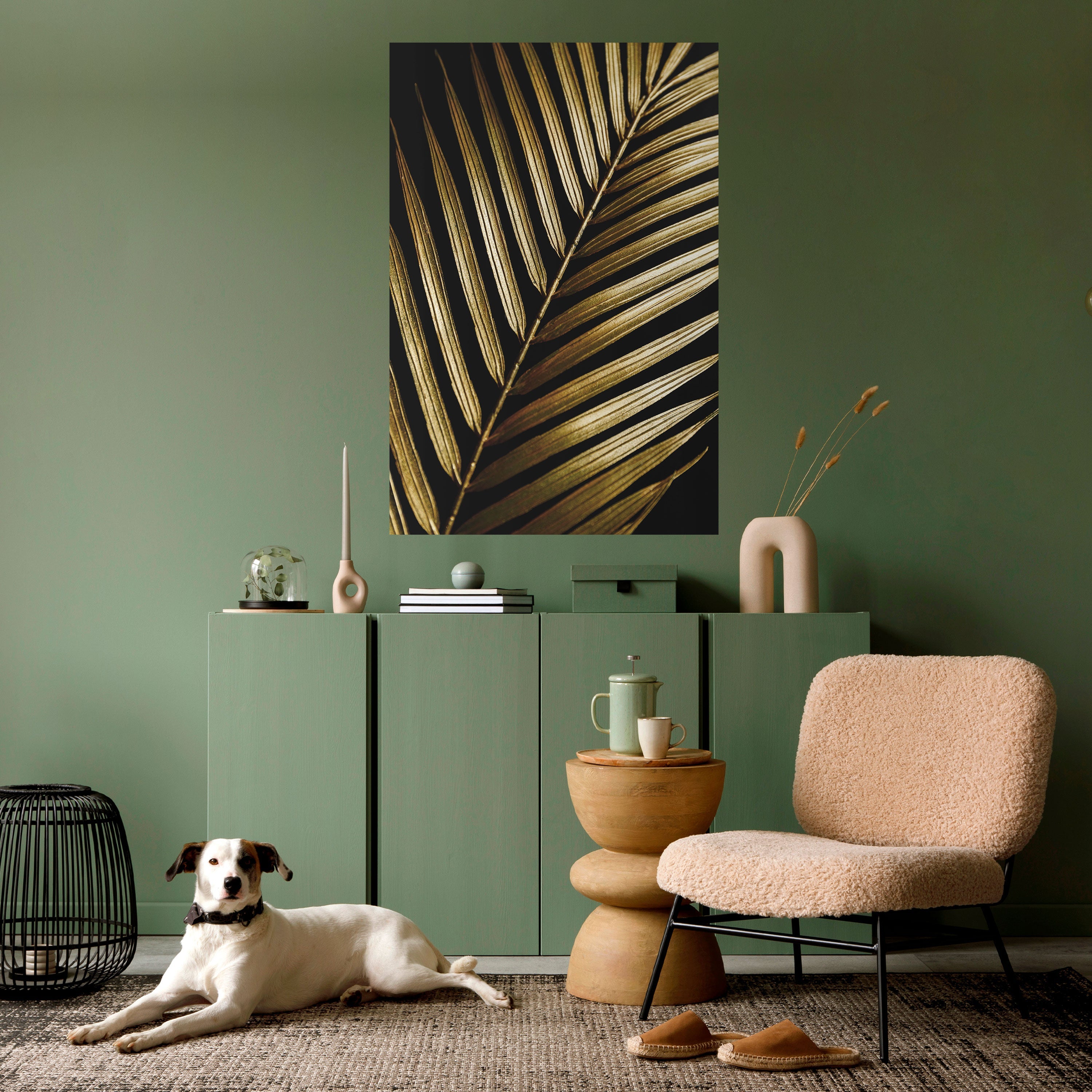 TWILIGHT PALM LIGHT Peel and Stick Vertical Poster