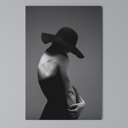 SILHOUETTE OF MYSTERY Quadro em tela vertical