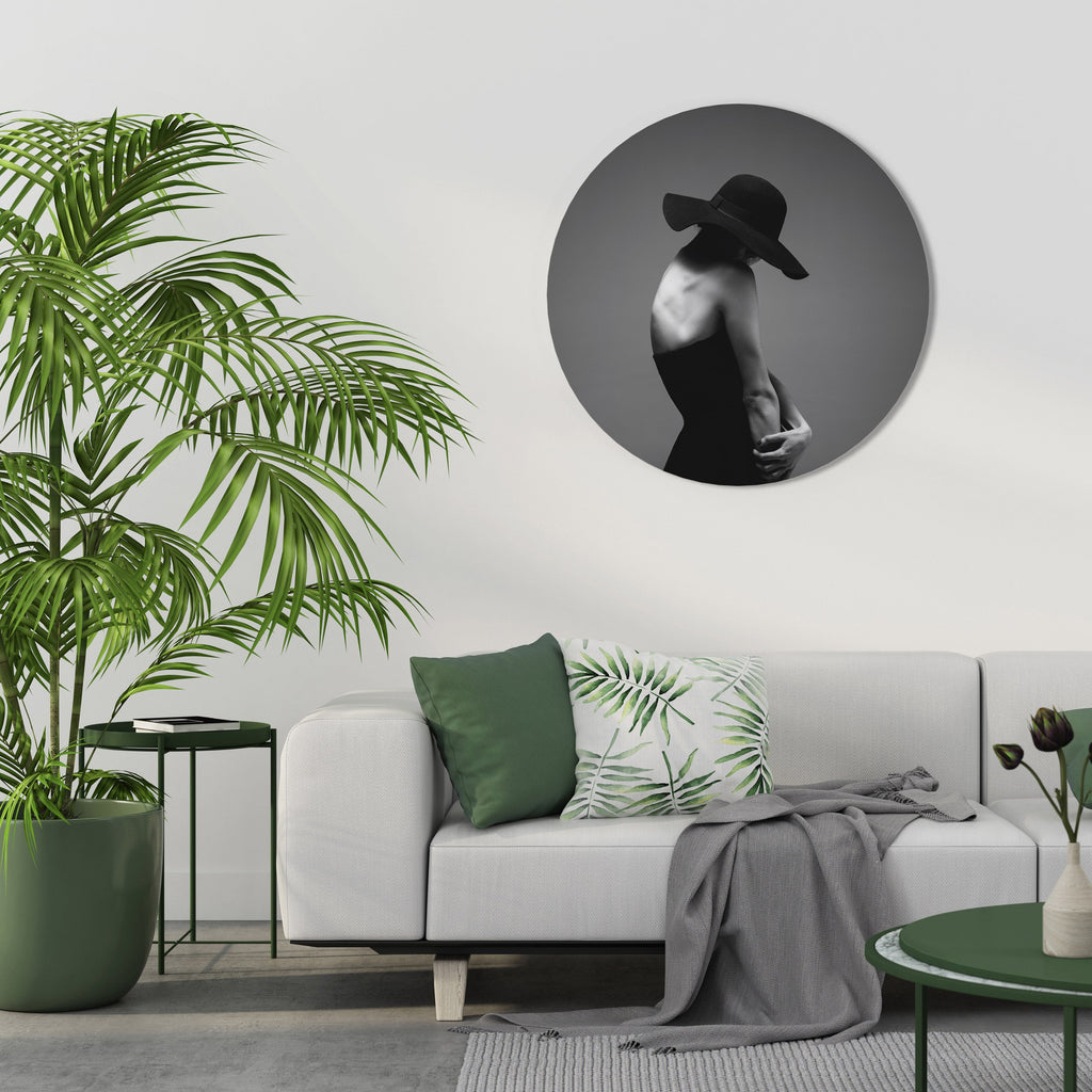 SILHOUETTE OF MYSTERY Quadro Redondo Decorativo