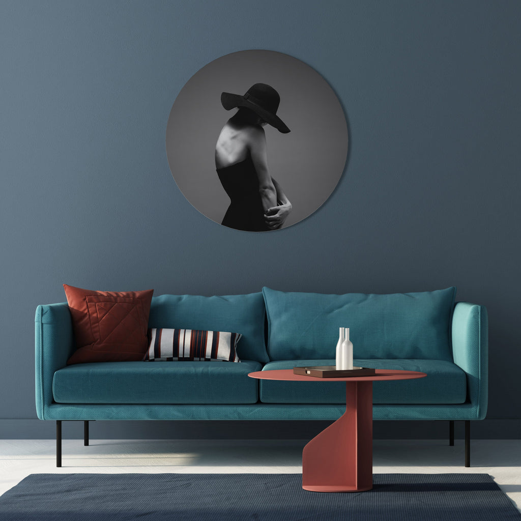 SILHOUETTE OF MYSTERY Quadro Redondo Decorativo