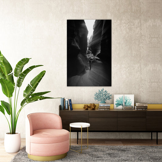 TIME'S WHISPERING CANYON Quadro em tela vertical