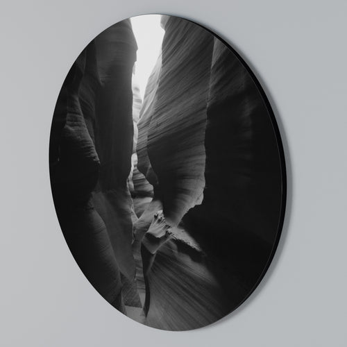 TIME'S WHISPERING CANYON Arte de Parede Redonda