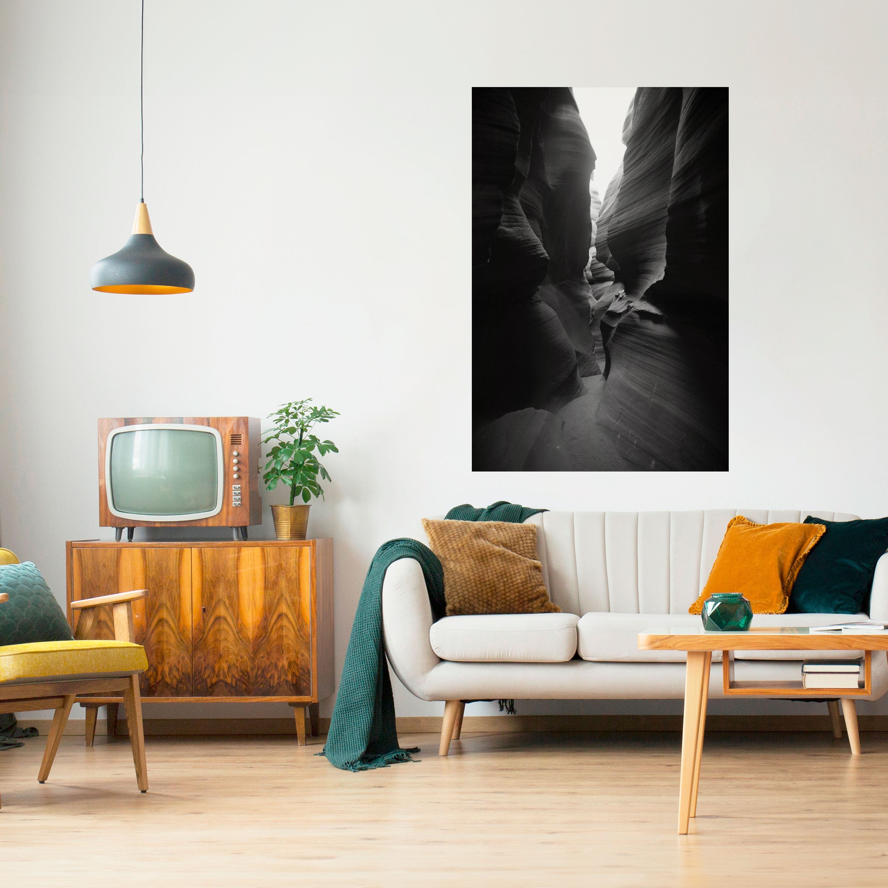 TIME'S WHISPERING CANYON Poster Vertical Autocolante