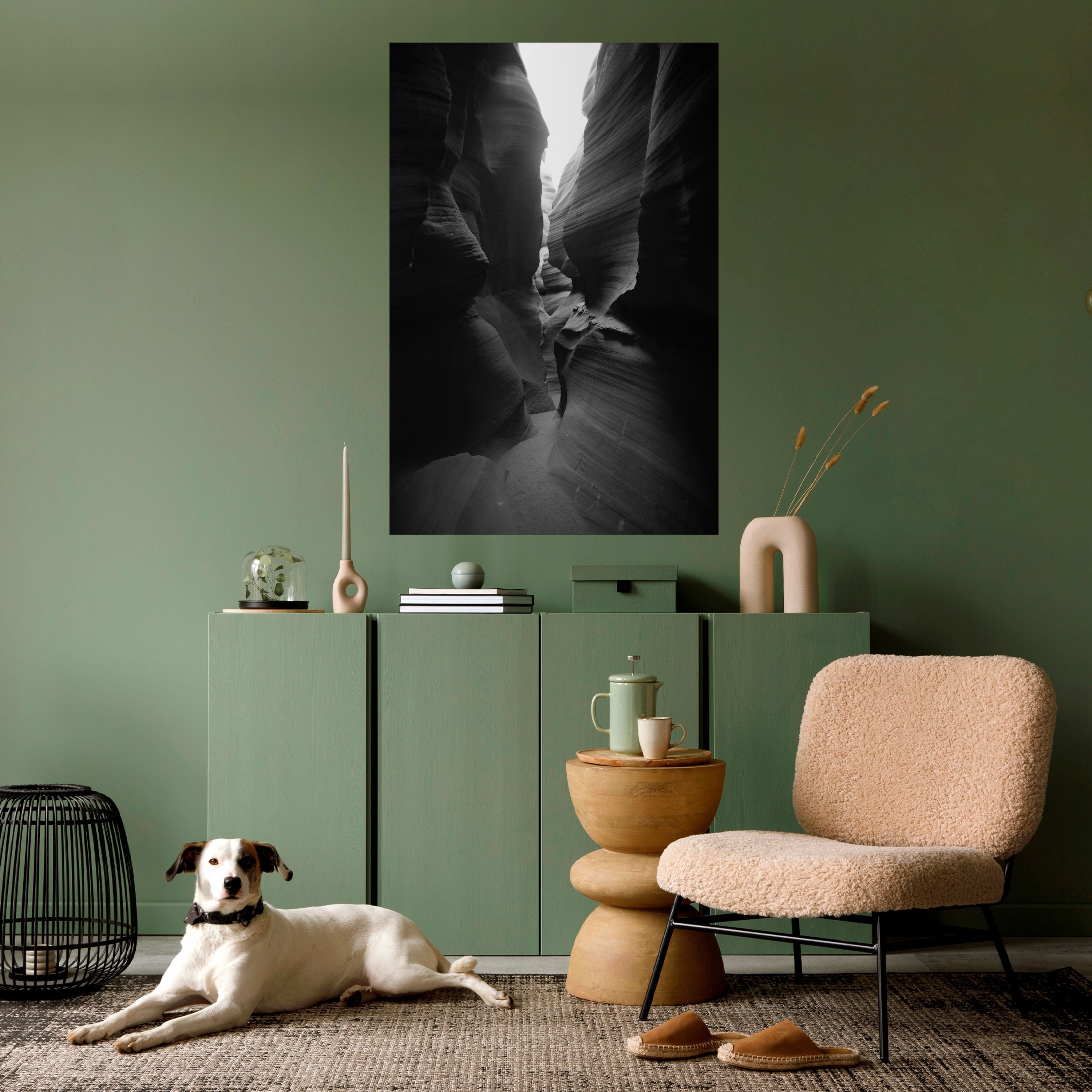 TIME'S WHISPERING CANYON Poster Vertical Autocolante
