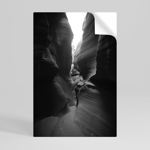 TIME'S WHISPERING CANYON Póster Autocolante Vertical