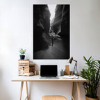 TIME'S WHISPERING CANYON Poster Vertical Autocolante