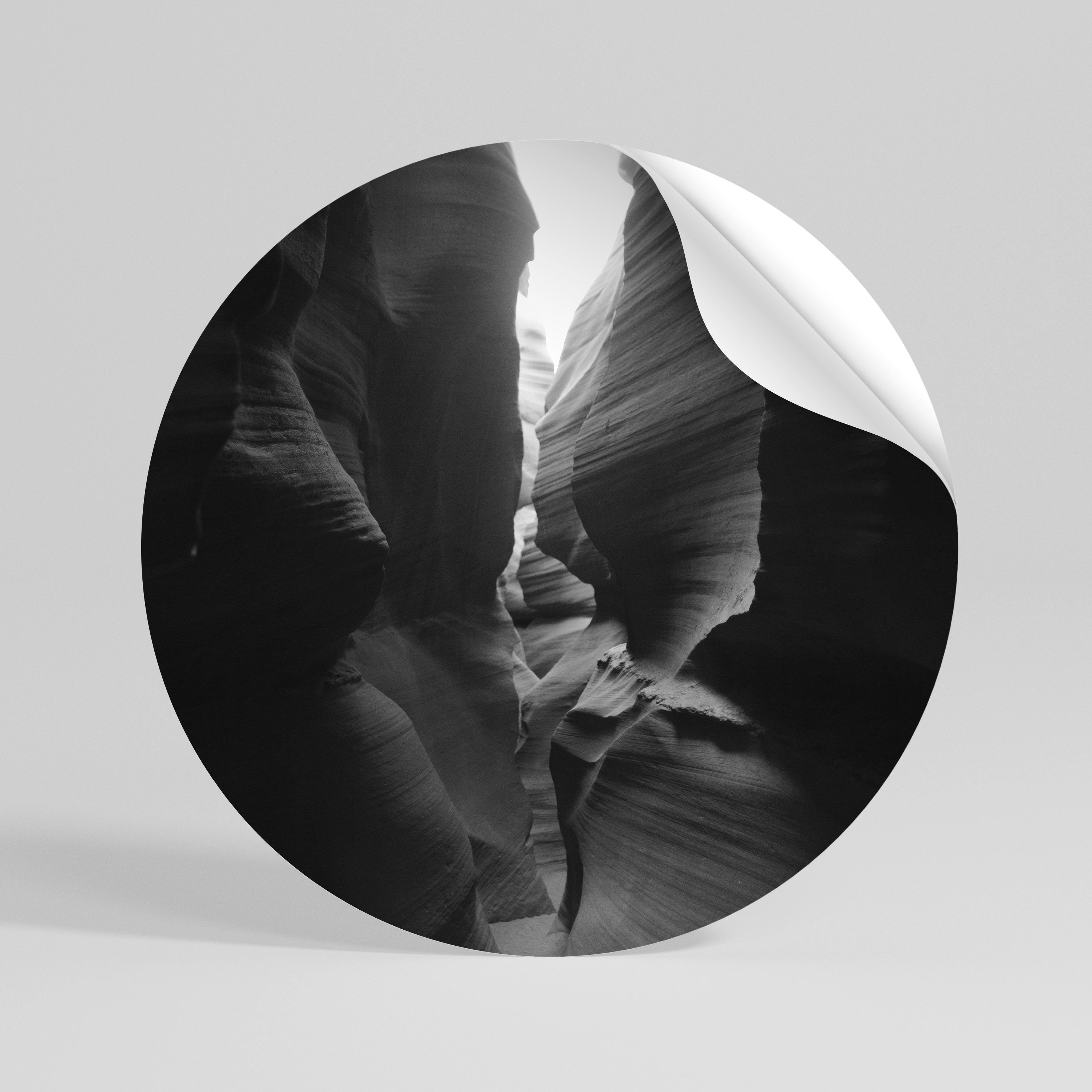 TIME'S WHISPERING CANYON Autocolante Redondo Removível