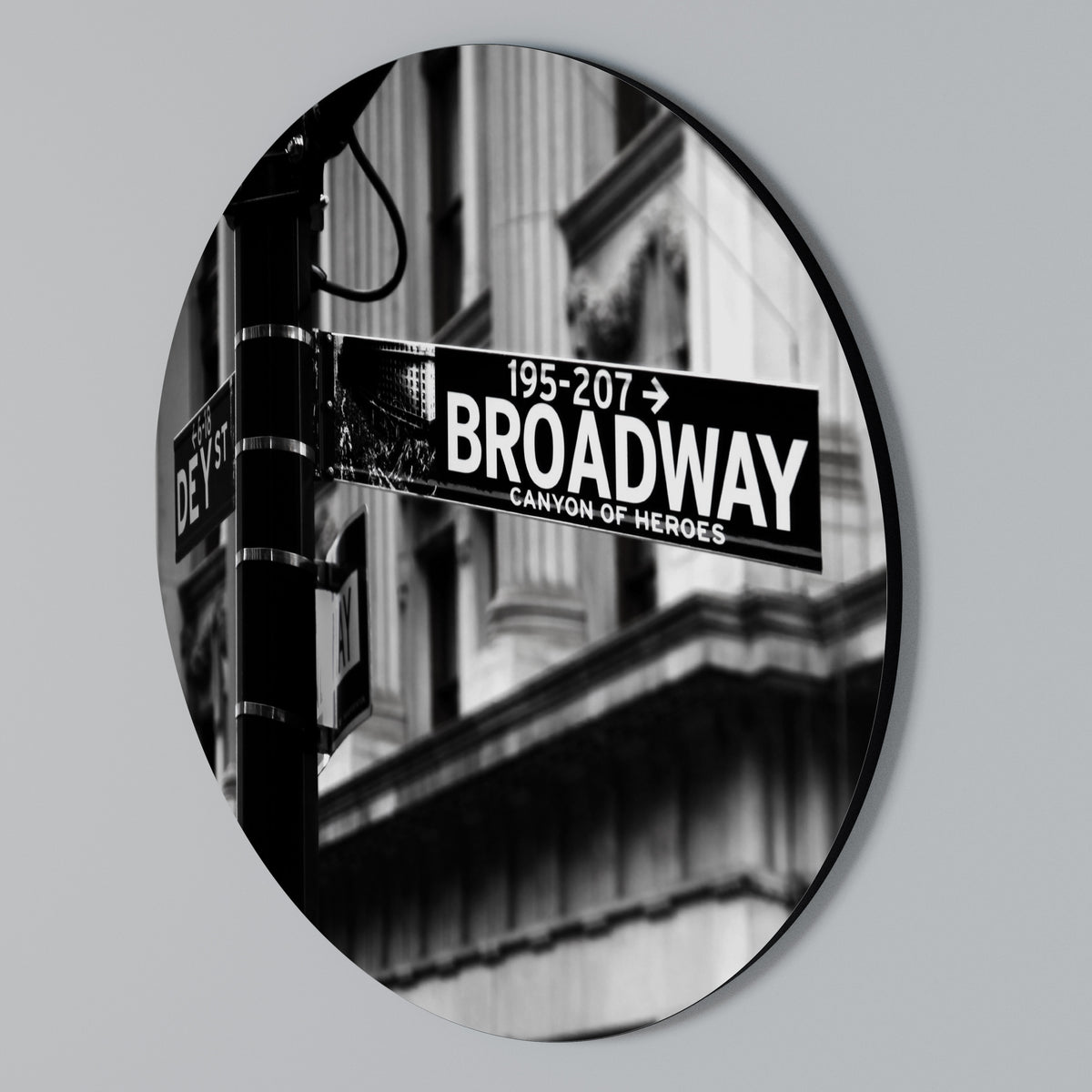 BROADWAY SIGN Arte de Parede Redonda