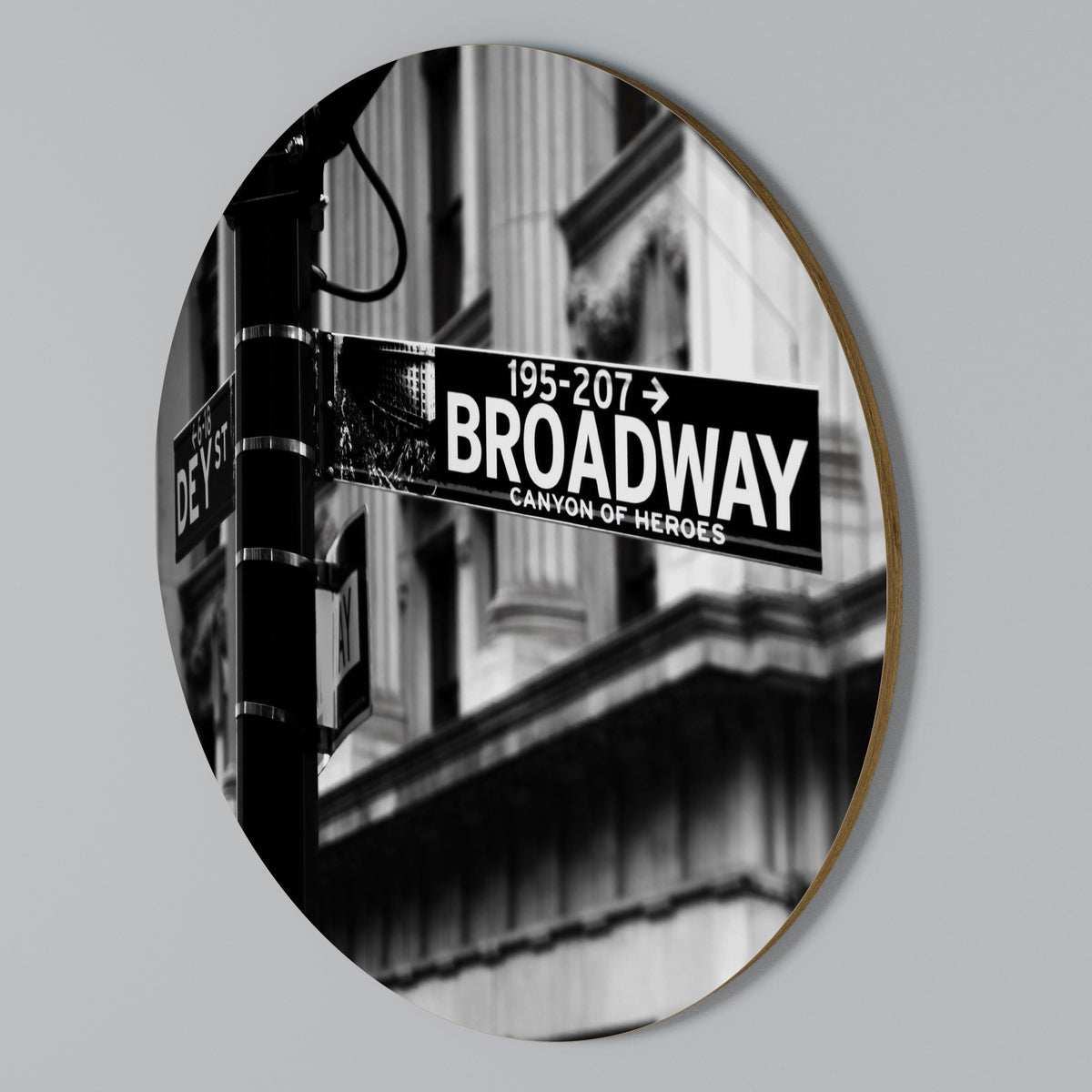 BROADWAY SIGN Arte de Parede Redonda