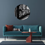 BROADWAY SIGN Round Wall Art