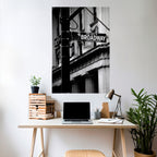 BROADWAY SIGN Poster Vertical Autocolante