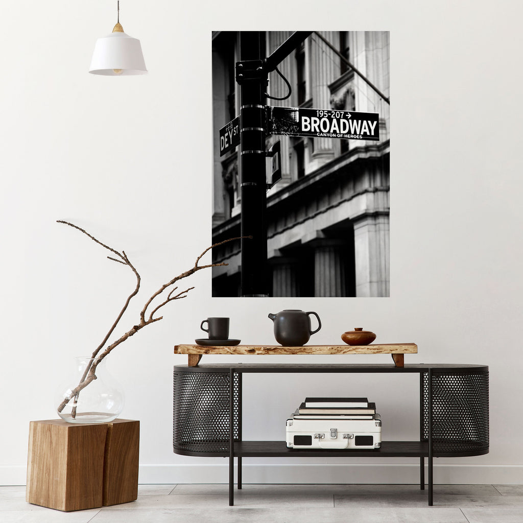 BROADWAY SIGN Poster Vertical Autocolante