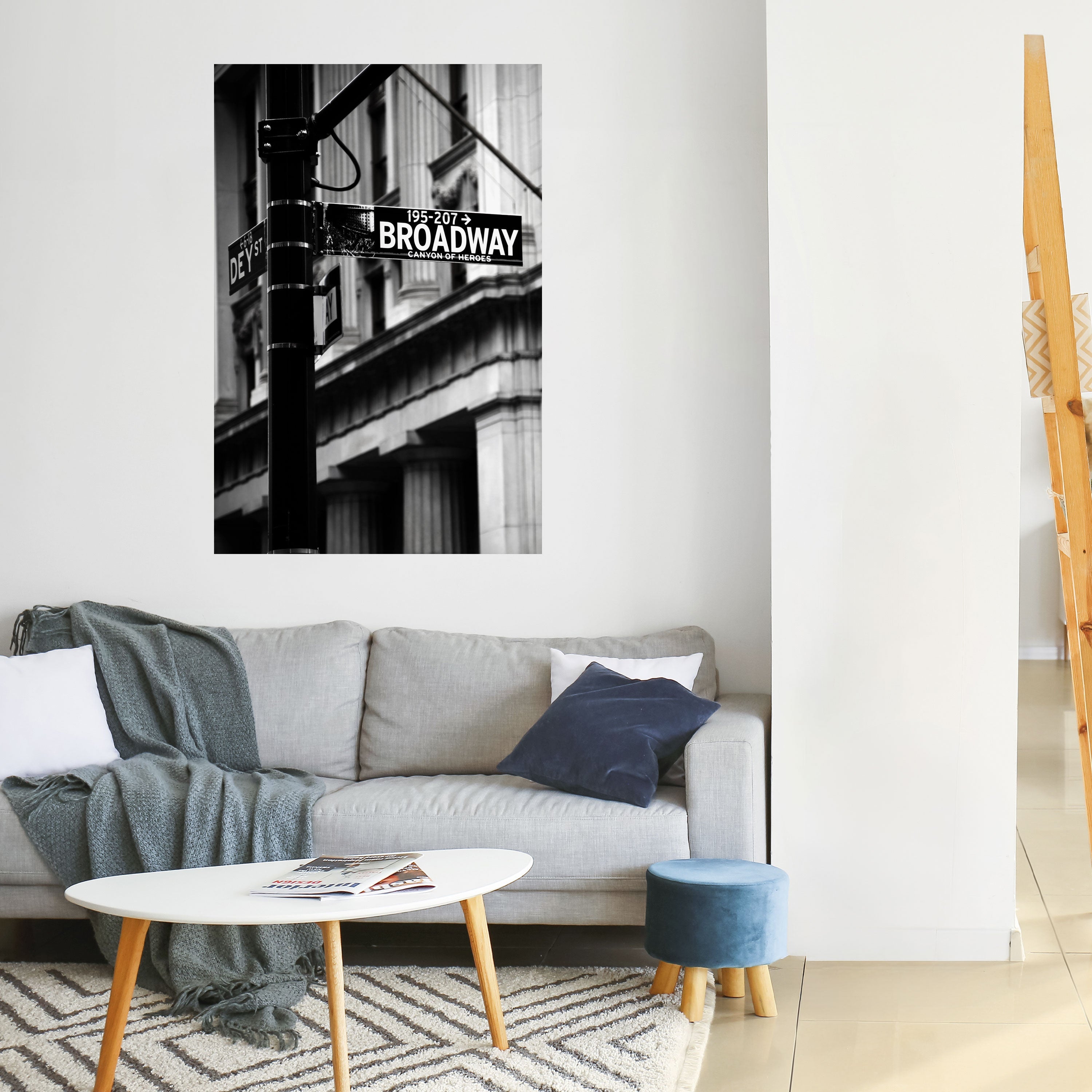 BROADWAY SIGN Poster Vertical Autocolante