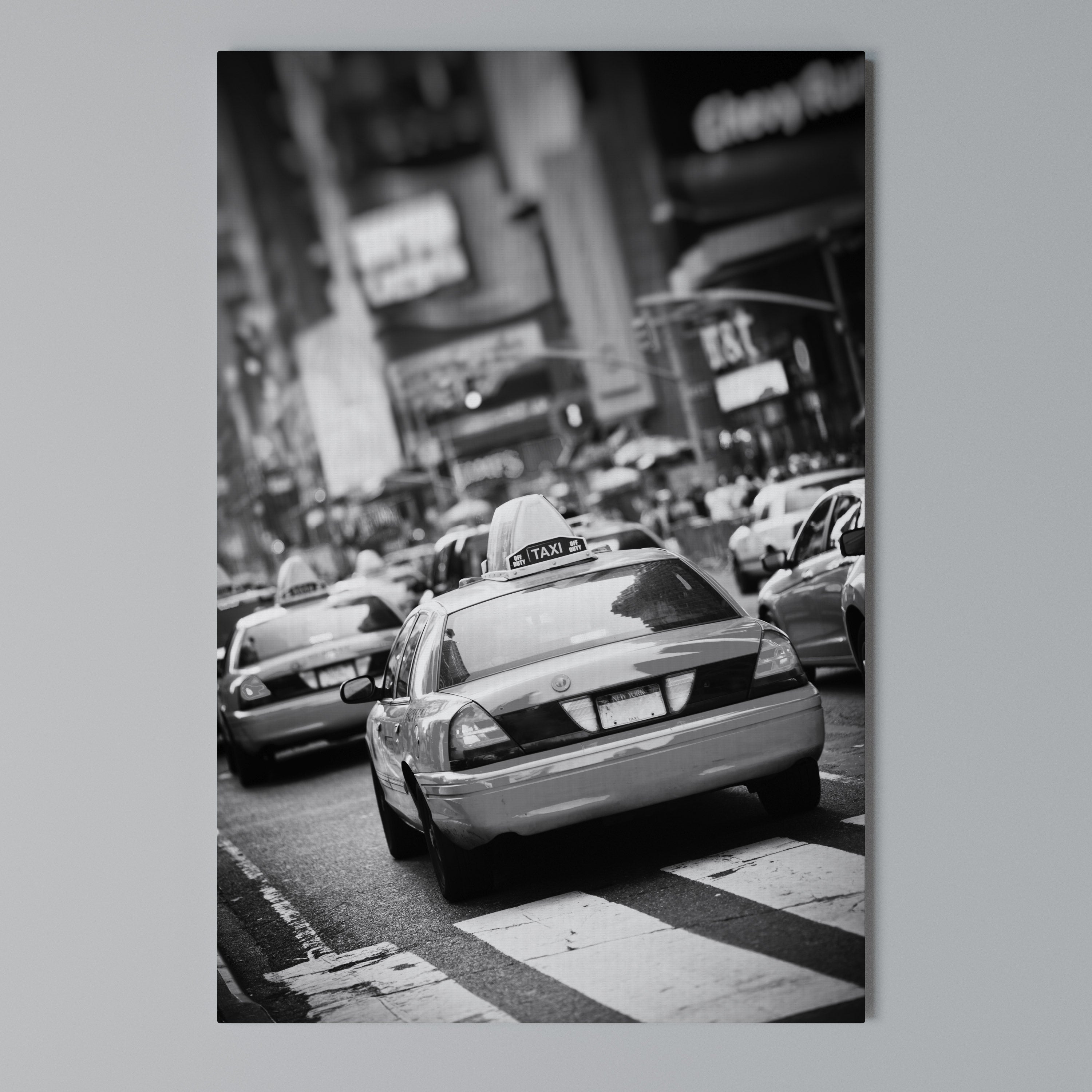 TIMELESS TAXI TALES Quadro em tela vertical