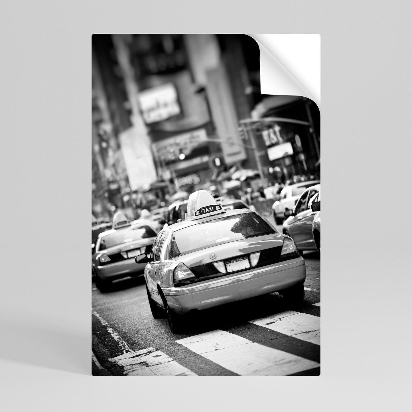 TIMELESS TAXI TALES Póster Autocolante Vertical
