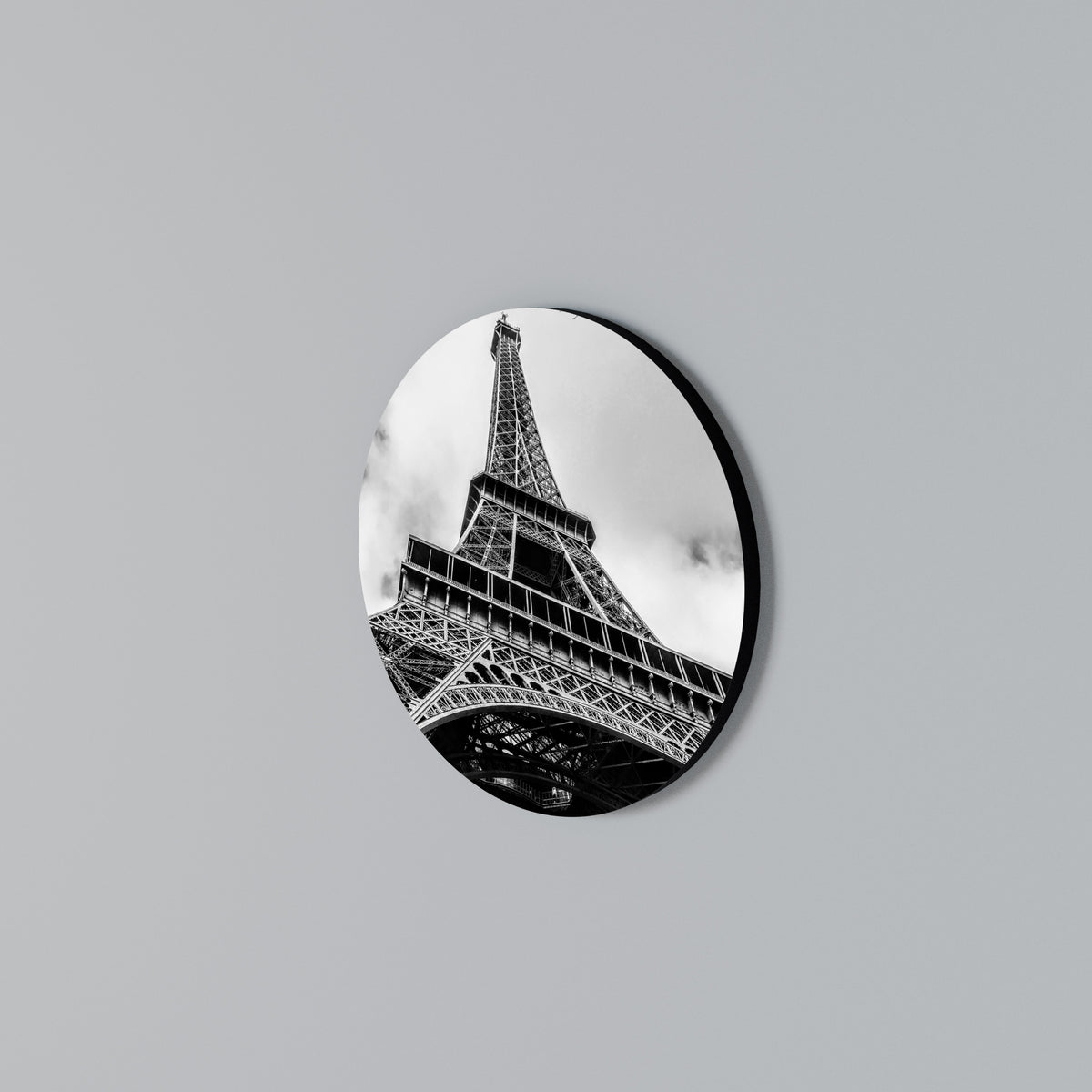 MONOCHROME PARISIAN ICON Arte de Parede Redonda