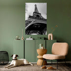 MONOCHROME PARISIAN ICON Peel and Stick Vertical Poster