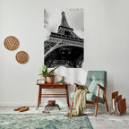 MONOCHROME PARISIAN ICON Peel and Stick Vertical Poster