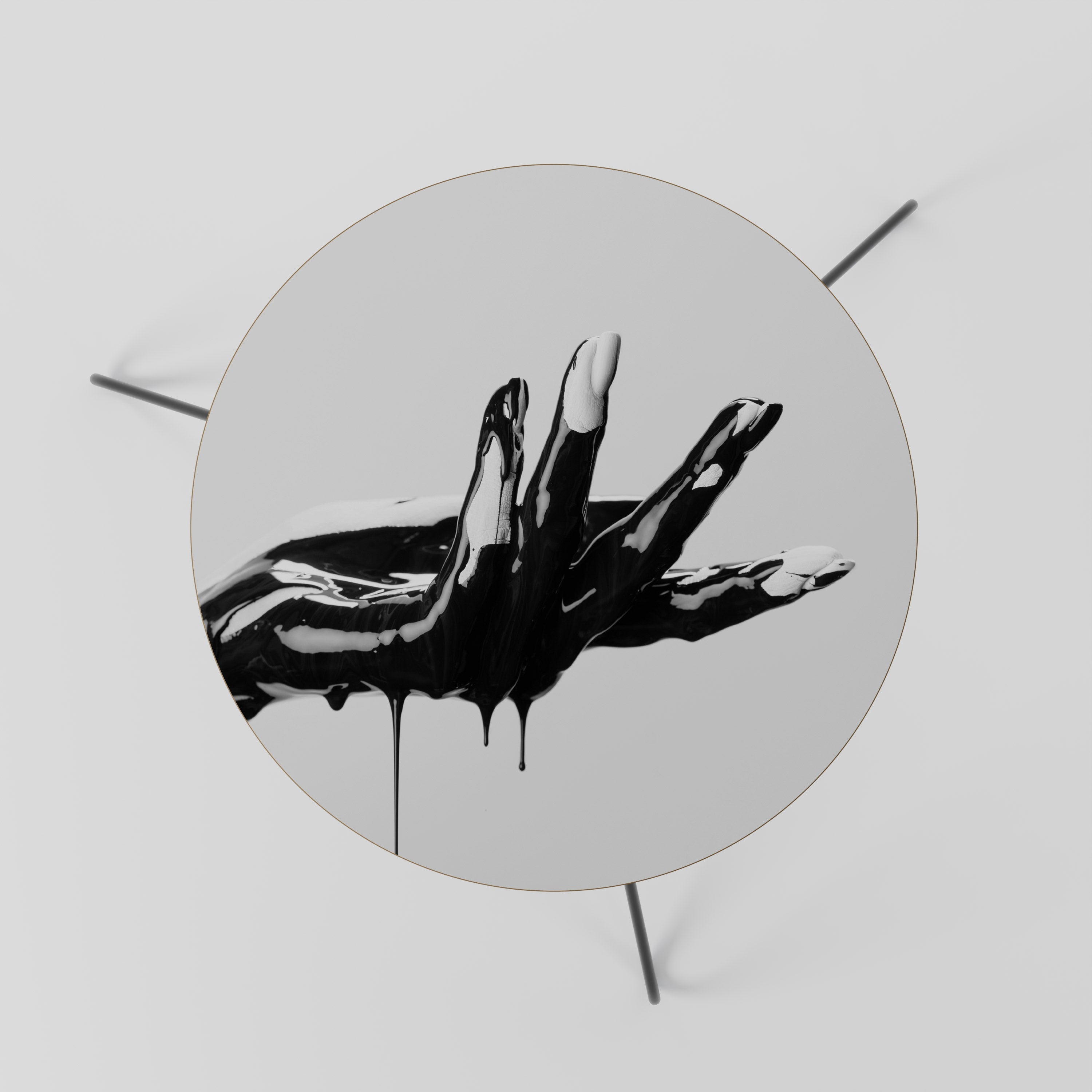 BLACK VISCOSITY Mesa de Centro 60