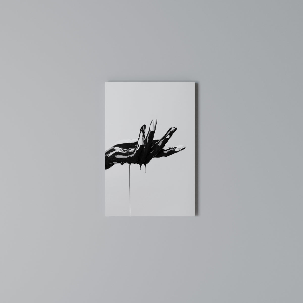 BLACK VISCOSITY Quadro em tela vertical